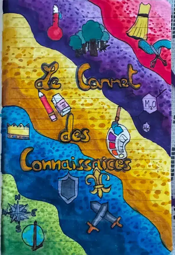 Dessin coloré et détaillé de Nephthys-Sia, jeune fille du 19ème arrondissement de Paris âgée 13 ans
